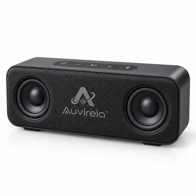 Auvirela™ Compact Stereo Bluetooth Speaker – Portable Wireless Speaker with Bluetooth 5.0, Rich Sound & Long-Lasting Playtime