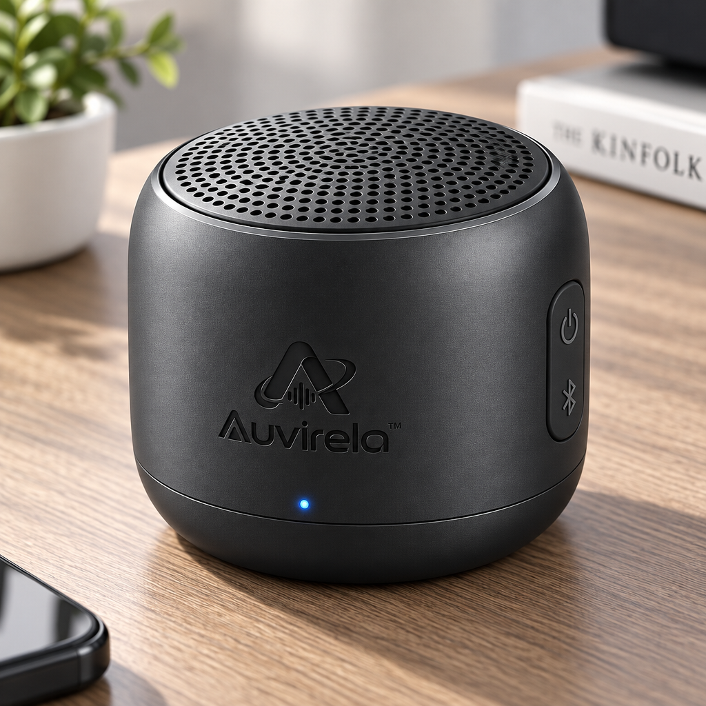 Auvirela™ Pocket Bluetooth Speaker – Compact Wireless Speaker with Bluetooth 5.3, Powerful Sound & Portable Design