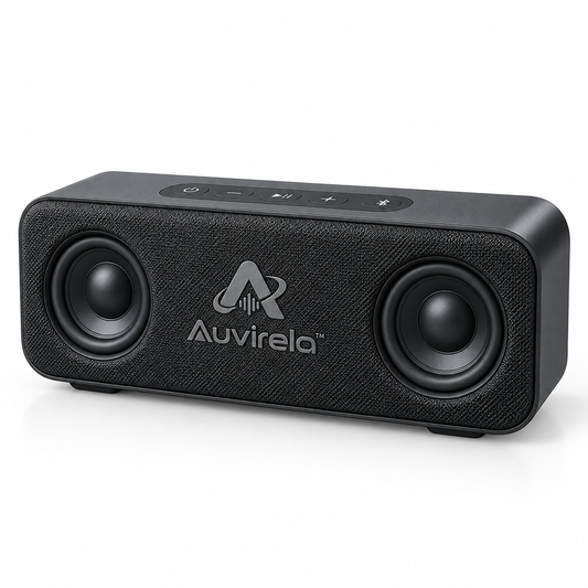 Auvirela™ Compact Stereo Bluetooth Speaker – Portable Wireless Speaker with Bluetooth 5.0, Rich Sound & Long-Lasting Playtime