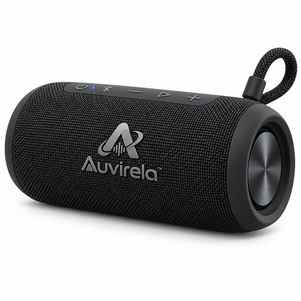 Auvirela™ RoamBeat Portable Bluetooth Speaker – IPX7 Waterproof Wireless Speaker with Stereo Sound, Bluetooth 5.0 & Built-In Carry Loop