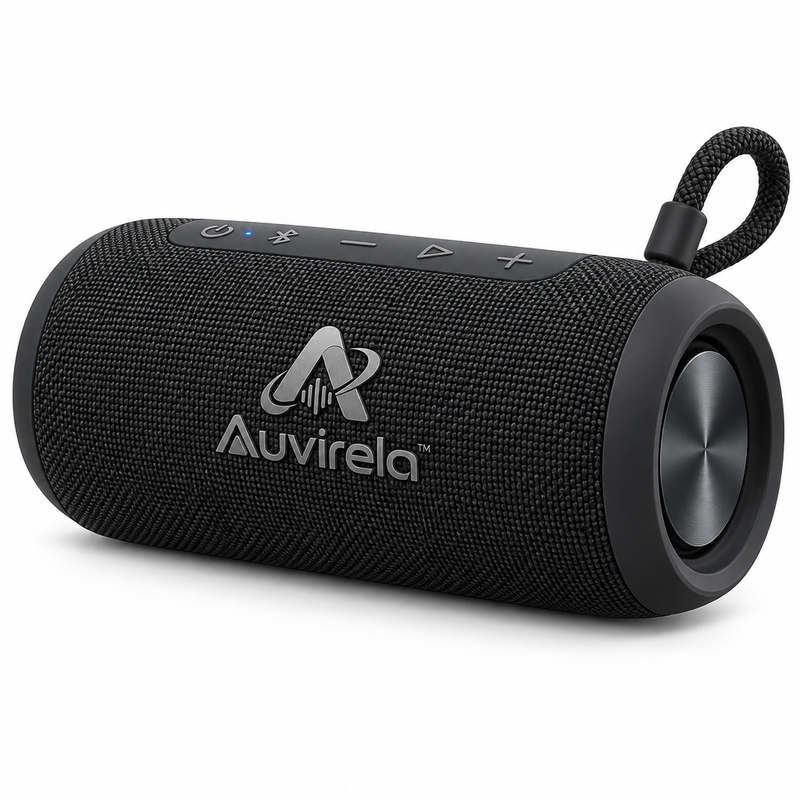 Auvirela™ RoamBeat Portable Bluetooth Speaker – IPX7 Waterproof Wireless Speaker with Stereo Sound, Bluetooth 5.0 & Built-In Carry Loop